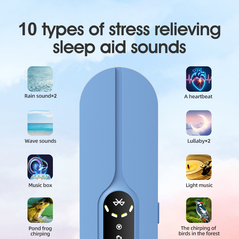 Pink SMB-07 Bone Conduction Under-Pillow Speaker -  Bluetooth 5.4 Ultra-Thin Sleep Aid Sound Bar with Dual Speaker Resonance & 36 Built-in White Noise Tracks - Image 6