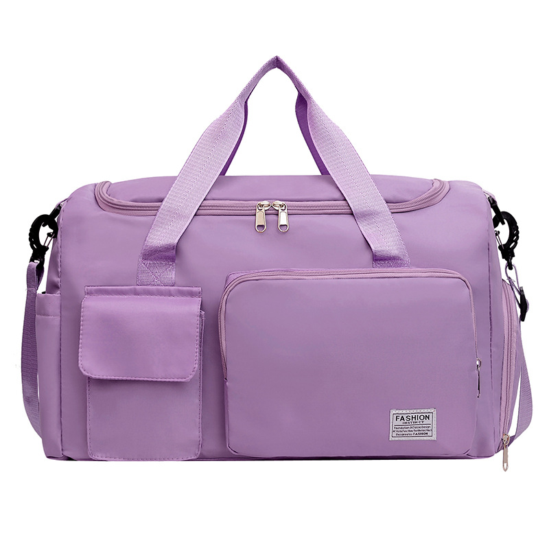 Purple Lightweight & Waterproof Sports Gym Bag with Separate Shoe Compartment, Adjustable Strap and Multiple Pockets - Large-Capacity Travel Duffel for Workout, Business & Getaways - Image 1