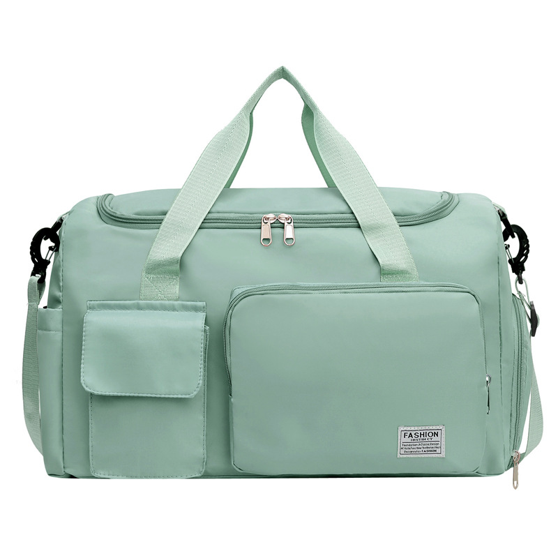 Green Lightweight & Waterproof Sports Gym Bag with Separate Shoe Compartment, Adjustable Strap and Multiple Pockets - Large-Capacity Travel Duffel for Workout, Business & Getaways - Image 1