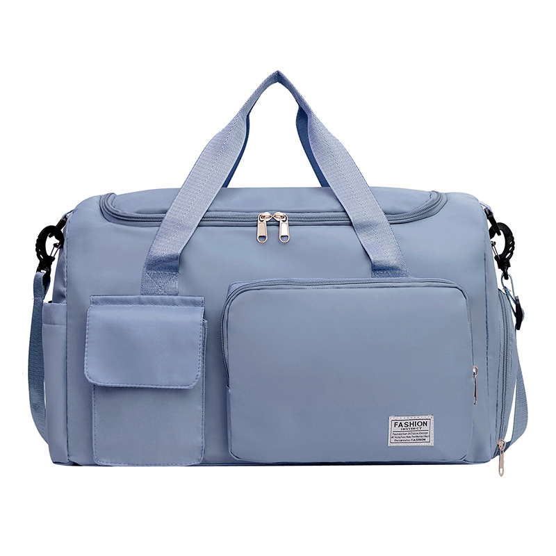 Blue Lightweight & Waterproof Sports Gym Bag with Separate Shoe Compartment, Adjustable Strap and Multiple Pockets - Large-Capacity Travel Duffel for Workout, Business & Getaways - Image 1