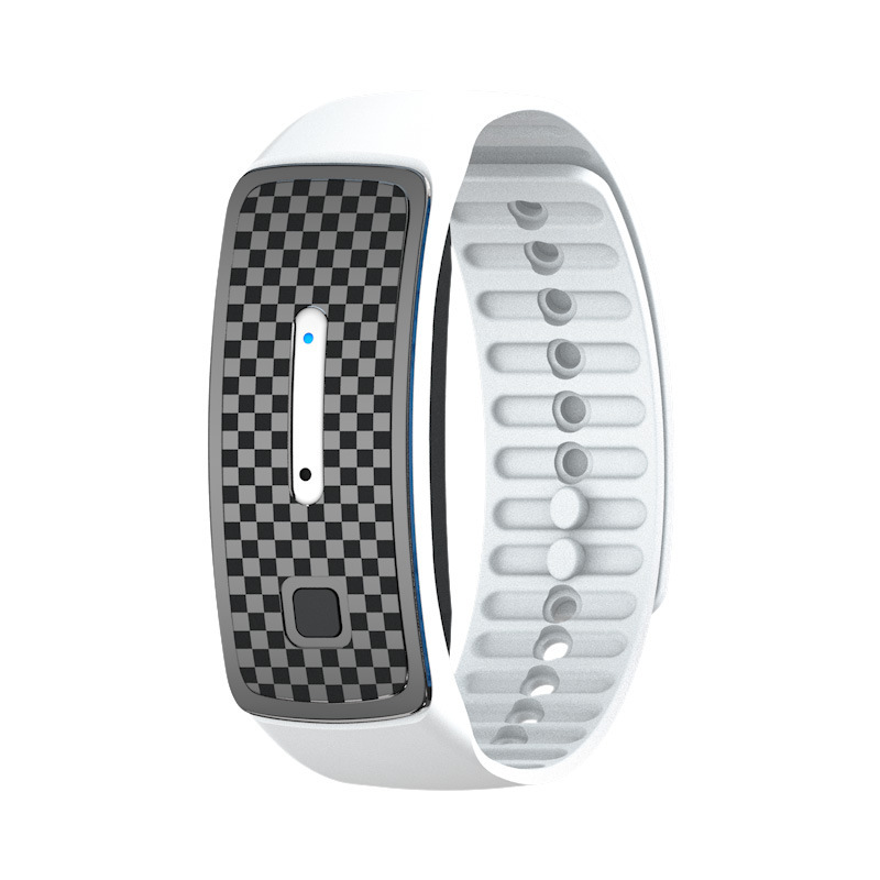 2-Pack White Portable Ultrasonic Mosquito Repellent Bracelet - Watch Style Insect Repeller, Pure Physical Protection USB Rechargeable - Image 1