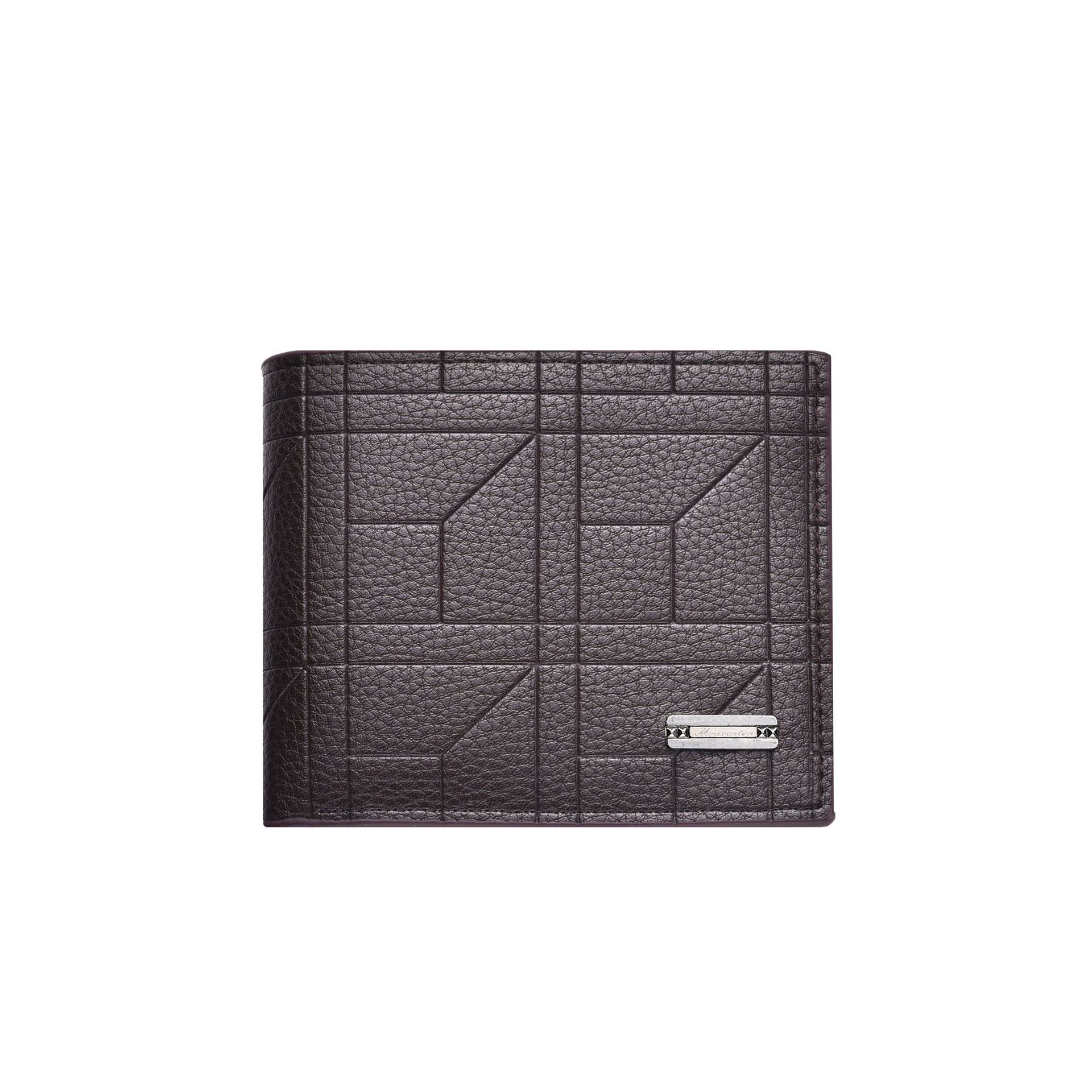 Light Brown Men's Ultra-Thin PU Leather Wallet - Compact & Stylish Bi-fold Purse with Multiple Card Slots - Image 1