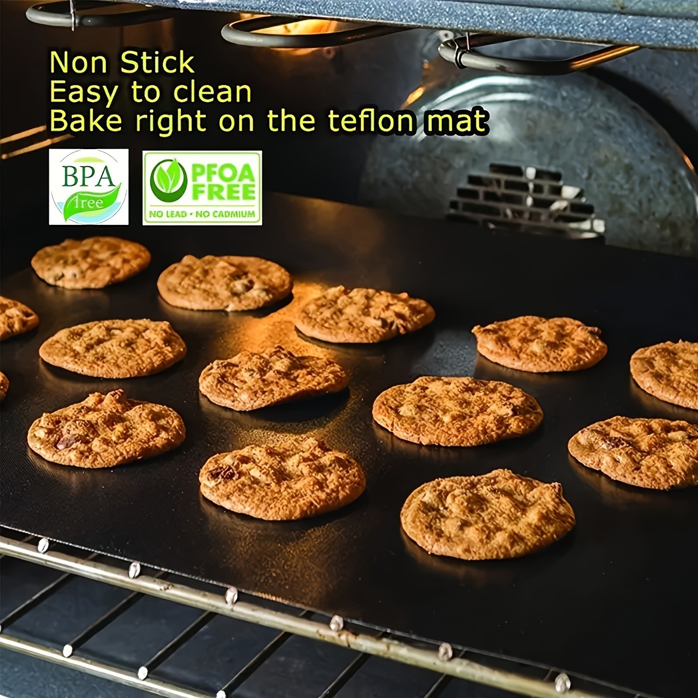 3-Pack 33x40cm Reusable Drip Guard for Ovens, Grills & Microwaves - High-Temperature Resistant Fiberglass Baking Sheet, Heavy Duty & Easy Clean - Image 2