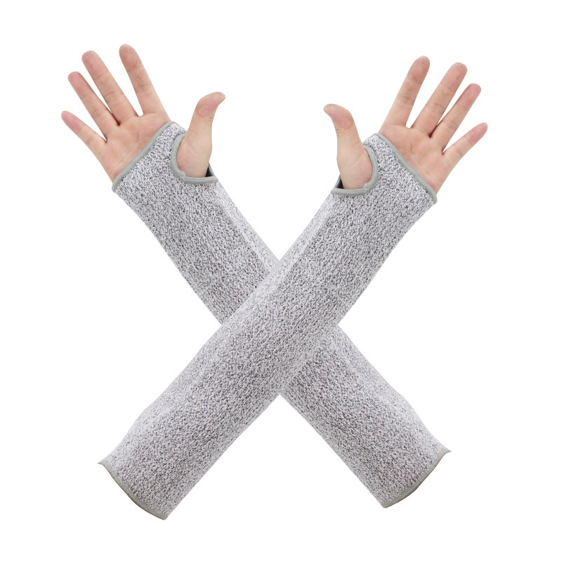 One-Pair 5 Level Cut-Resistant Arm Protection Sleeves(55CM) - Anti-Slash & Anti-Puncture Heavy Duty Safety Guard for Butchering & Construction - Image 1