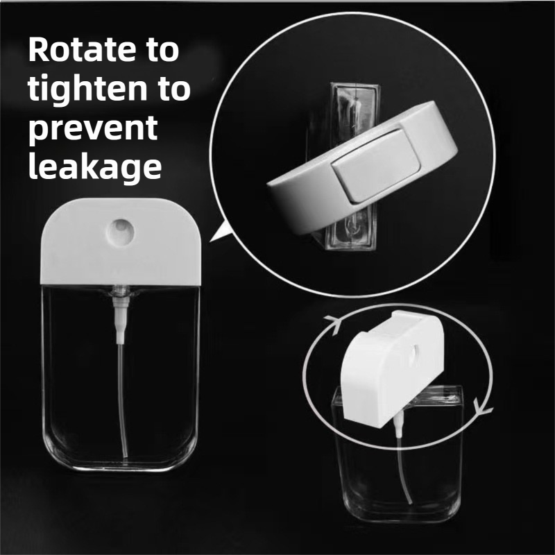 3-Pack Ultra-Slim 50ml Card-Style Travel Spray Bottle with Orange Silicone Sleeve - Portable ABS/PETG Refillable Hydration Sprayer - Image 3