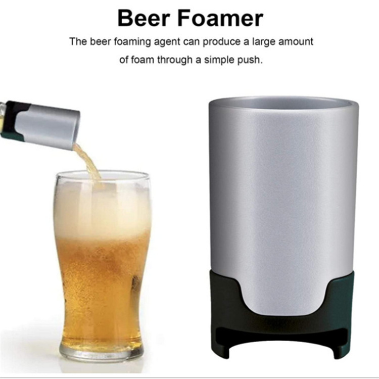 2-Pack Portable Beer Foamer & Bubble Maker - Handheld Beer Frother for Creamy Foam Essential for Home Bar, Parties & Camping - Image 3