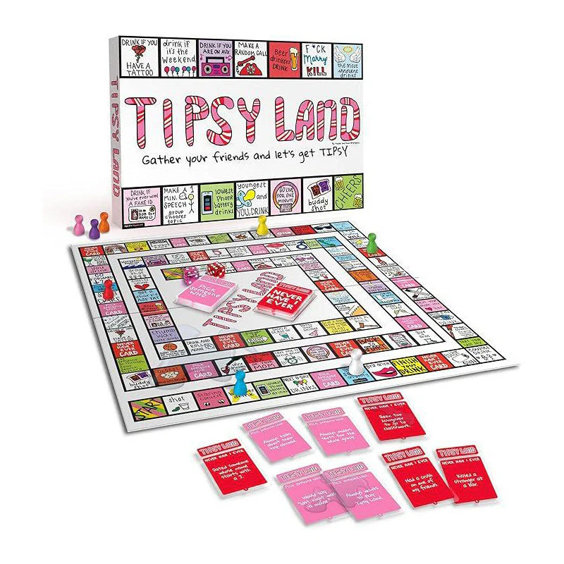 Tipsy Land Party Card & Board Set - Premium Drinking Game and Hilarious Social Icebreaker for Parties & Game - Image 4