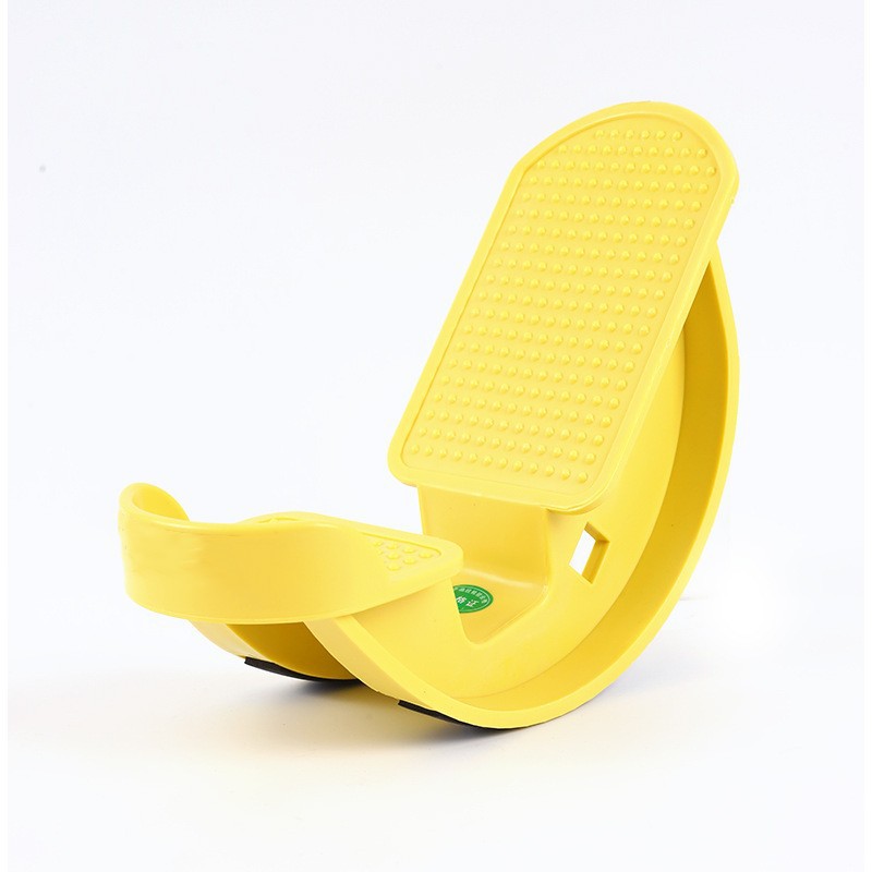 1-Pair Yellow Reinforced Calf Stretcher Slant Board - Professional Non-Slip Achilles Tendon & Hamstring Stretcher for Physical Therapy, Yoga & Fitness - Image 1