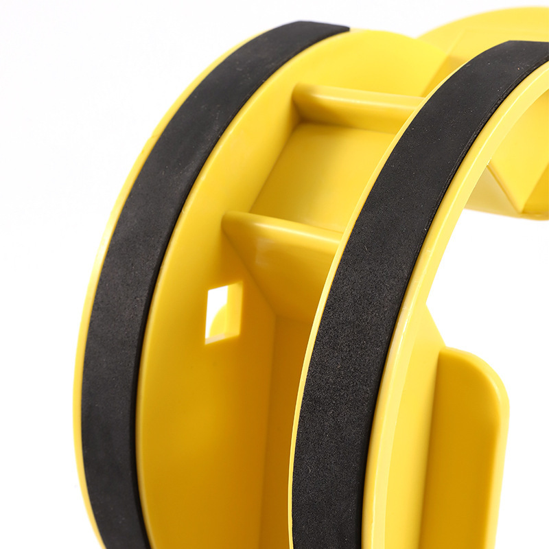 1-Pair Yellow Reinforced Calf Stretcher Slant Board - Professional Non-Slip Achilles Tendon & Hamstring Stretcher for Physical Therapy, Yoga & Fitness - Image 4