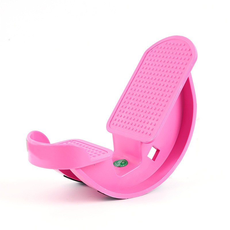 1-Pair Pink Reinforced Calf Stretcher Slant Board - Professional Non-Slip Achilles Tendon & Hamstring Stretcher for Physical Therapy, Yoga & Fitness - Image 1