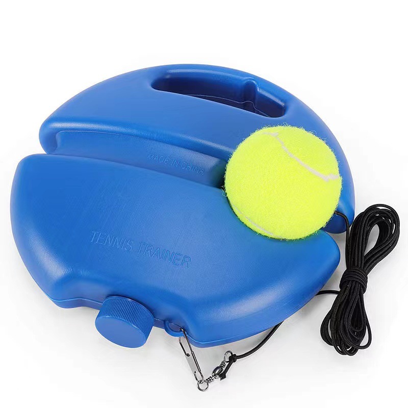 Portable Self-Study Tennis Training Set -  Tennis Rebounder with High-Elasticity String, Baseboard & Durable Training Ball - Image 1