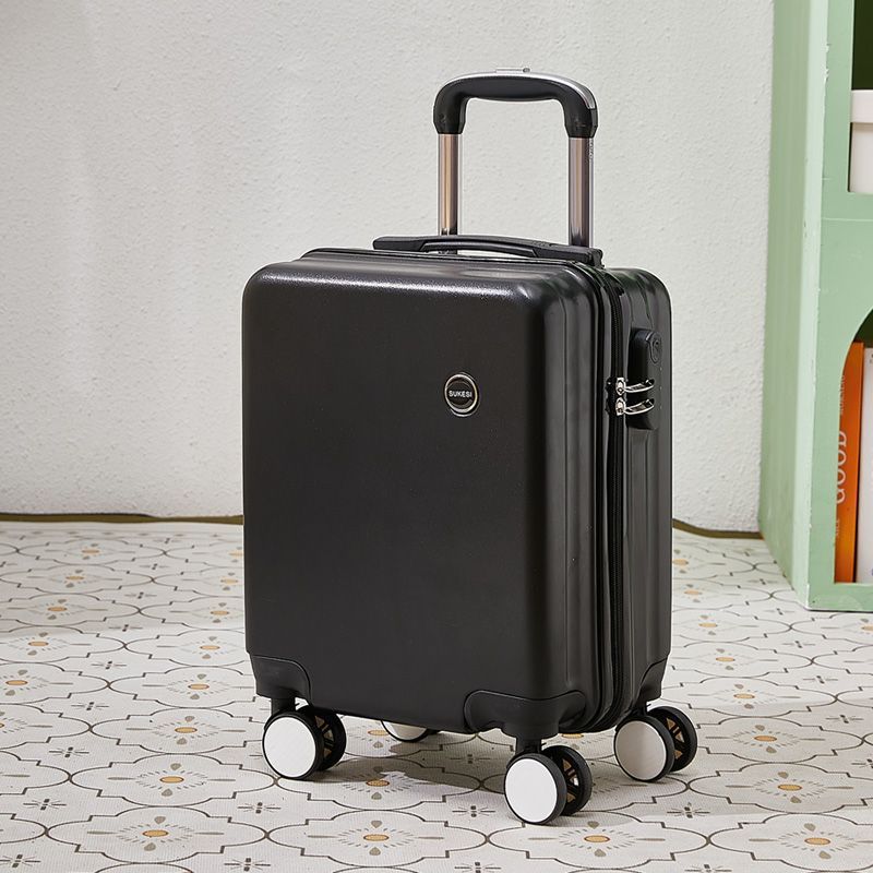 Black 14 Inch Lightweight Carry-on Luggage for heights under 1.6m - Underseat & Overhead Cabin Hardside Suitcase - Image 1