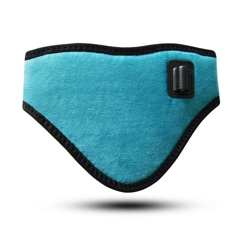 Green USB Electric Heated Neck Brace with 3-Level Temperature - Portable Wormwood Hot Compress Cervical Support Wrap for Pain Relief - Image 1