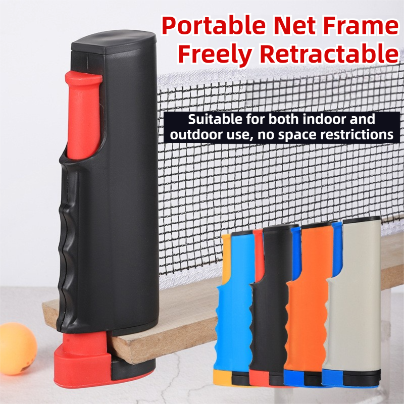 Blue Portable Table Tennis Set with 2 Paddles, 3 Balls and Carry Bag - 165cm Retractable Ping Pong Net & Post - Indoor/Outdoor Professional Training Kit - Image 2
