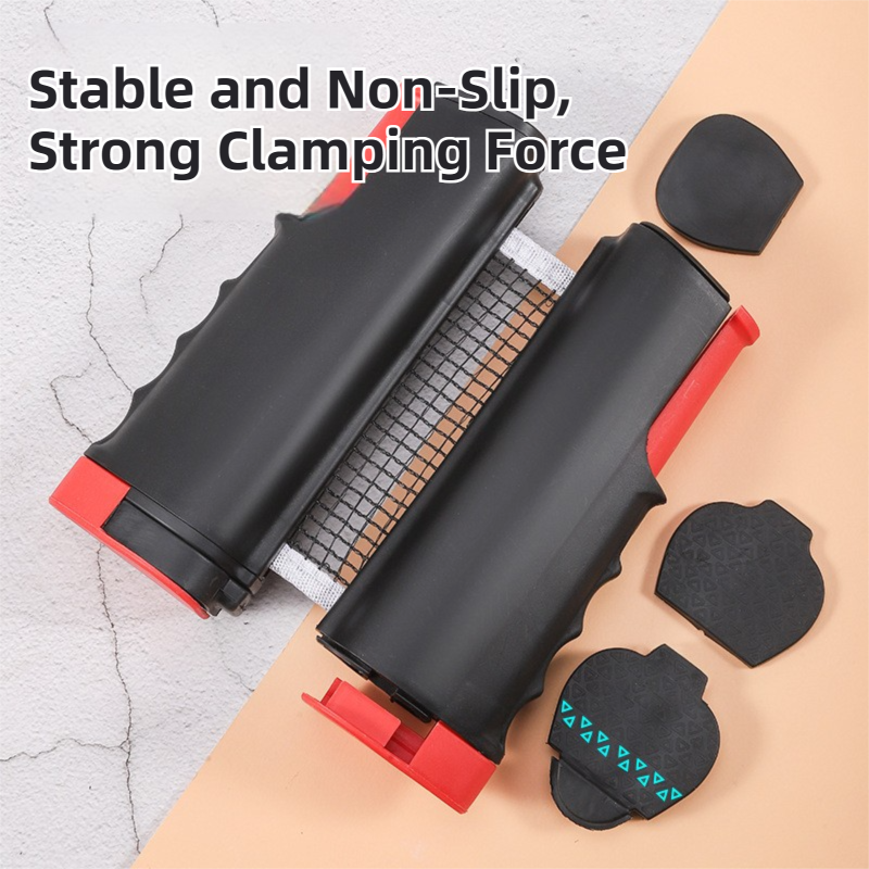 Blue Portable Table Tennis Set with 2 Paddles, 3 Balls and Carry Bag - 165cm Retractable Ping Pong Net & Post - Indoor/Outdoor Professional Training Kit - Image 3