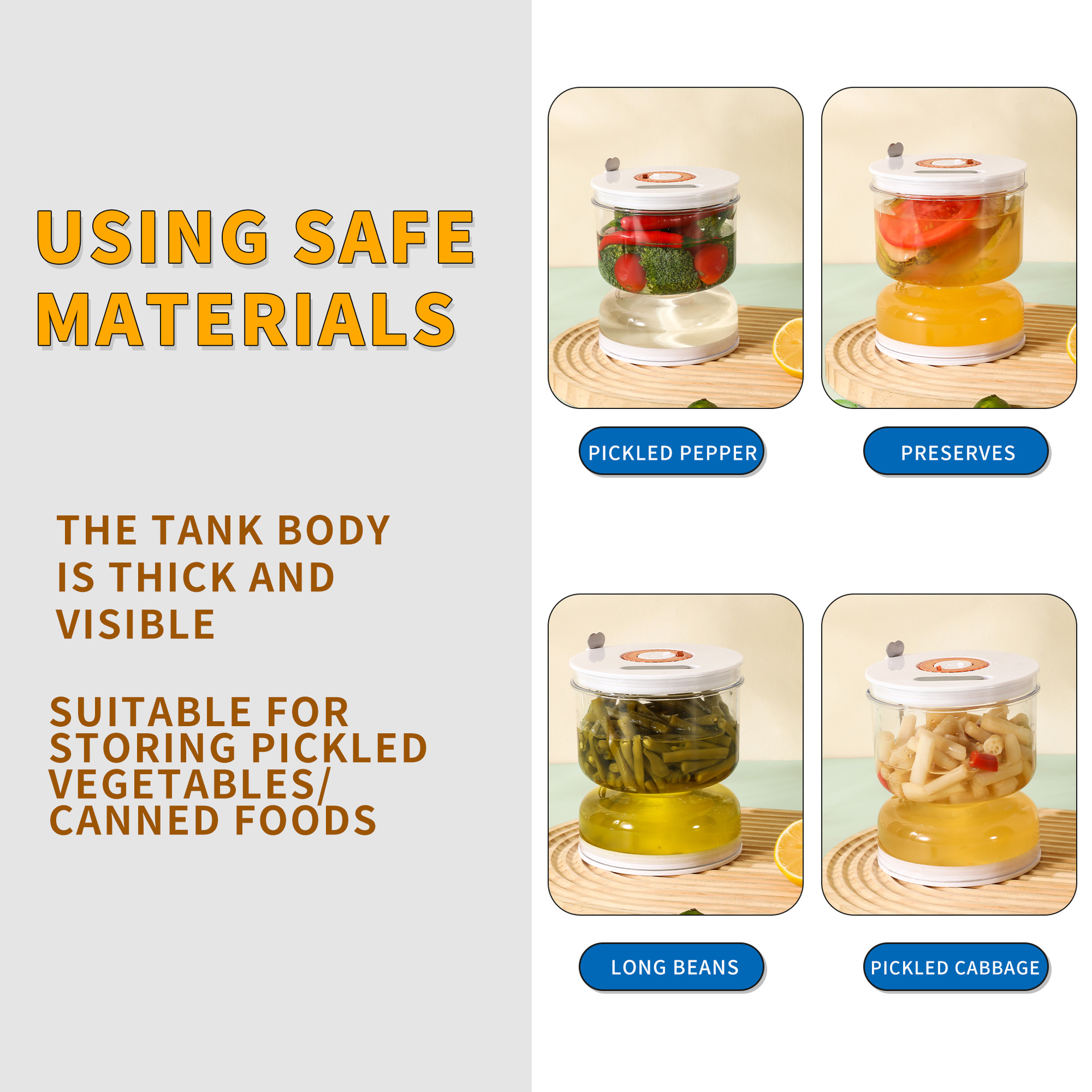 Food-Grade Pickle Hourglass Jar with Strainer Flip - 200ml Compact Kitchen Wet and Dry Separation Container for Olives, Jalapeños & Pickles - Image 4