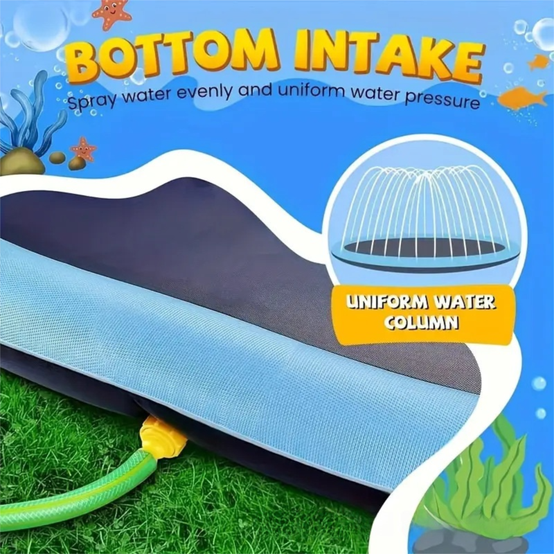 Portable Outdoor 1M Thickened Splash Pad for Pets & Kids - Summer Cooling Fountain for Backyard & Garden - Image 2