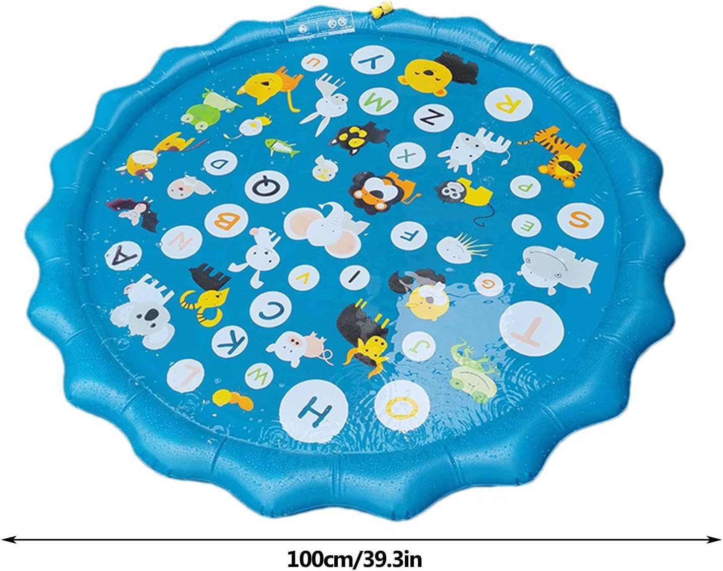Portable Outdoor 1M Splash Pad for Pets & Kids(Alphabet Style) - Summer Cooling Fountain for Backyard & Garden - Image 6