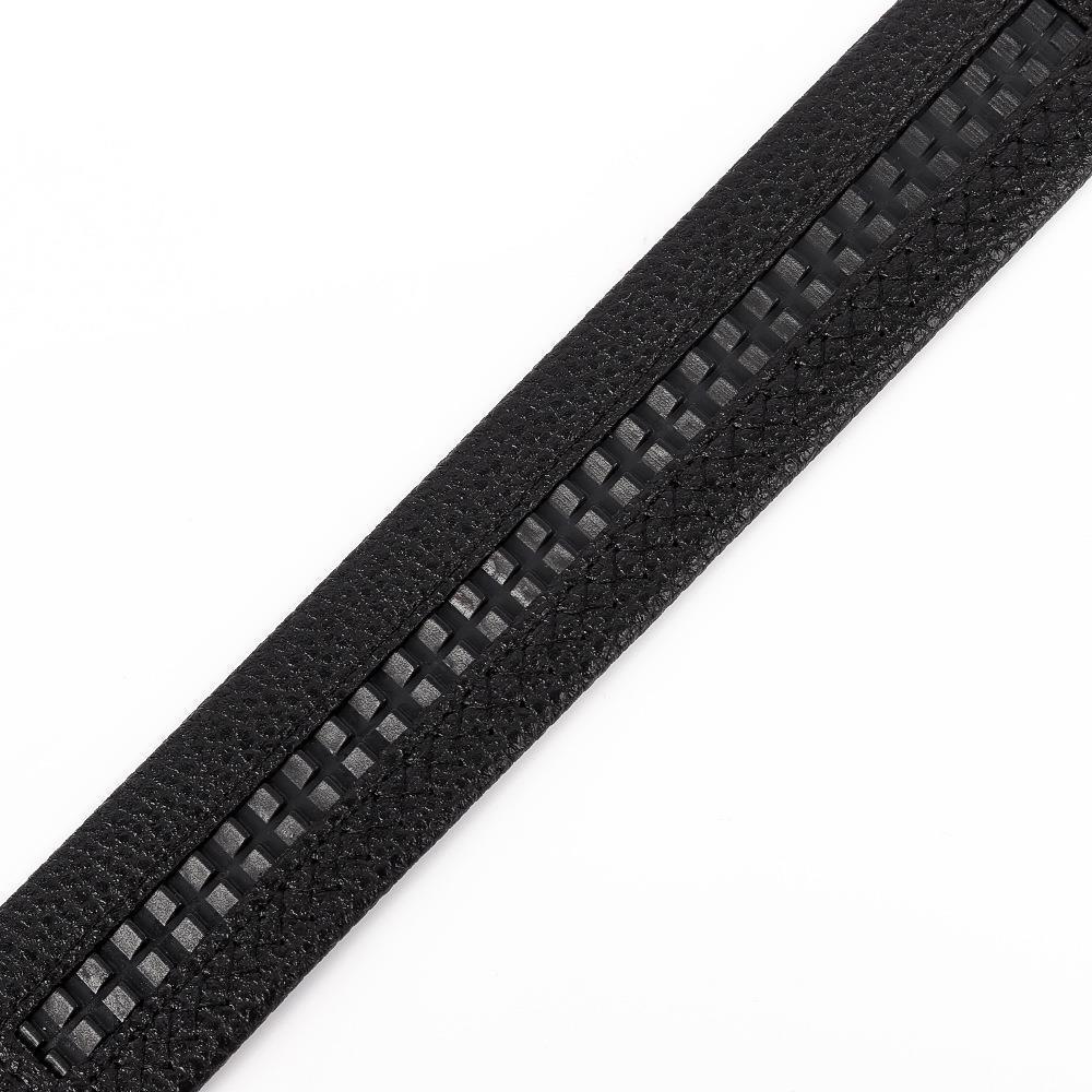 Men's Fashionable Z Style Gold Automatic Buckle Sleek Business Suit Belt -  Adjustable No-Hole Waistband (3.5cm Width & 120cm Length) - Image 5
