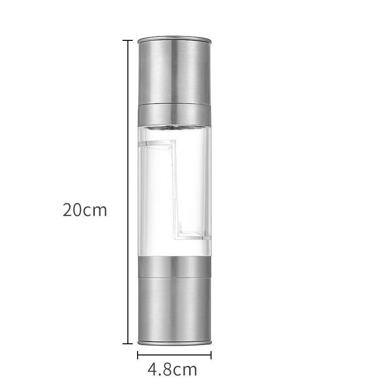 2 Pack 2-in-1 Stainless Steel Manual Spice Grinder Dual Head Salt and Pepper Mill with Adjustable Coarseness for Australian BBQ Kitchen and Travel - Image 1