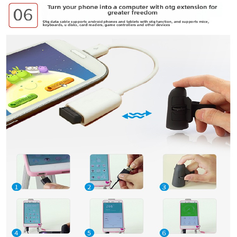 Black Wireless Finger Mouse Rechargeable 2.4G Ring Mouse for Laptop Tablet Smartphone Ergonomic Mini Mouse for Mobile Office and Travel Australian Lifestyle - Image 6