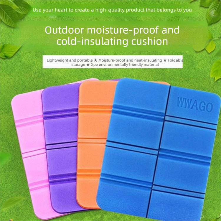 5 Pack Orange Portable Folding Foam Seat Pads Waterproof Damp Proof Mats for Park Camping Beach Hiking Australian Outdoor Activities - Image 2