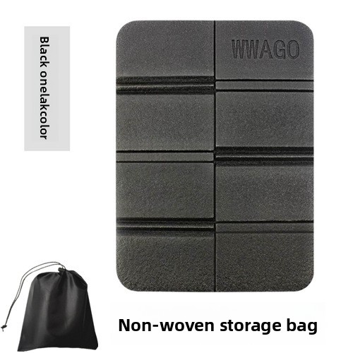5 Pack Black Portable Folding Foam Seat Pads Waterproof Damp Proof Mats for Park Camping Beach Hiking Australian Outdoor Activities - Image 1