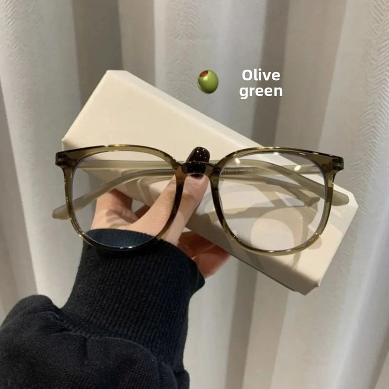 3 Pack Olive green Women's Blue Light Blocking Glasses Non-Prescription 0 Degree Large Frame Lightweight Eyewear for Computer Gaming Office Australian Fashion - Image 1