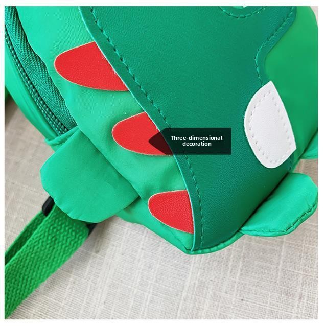 Red Kids Cartoon Dinosaur Chest Bag Cute Lightweight Nylon Crossbody Shoulder Pack for Toddlers Outings and Travel New Arrival Gift - Image 2