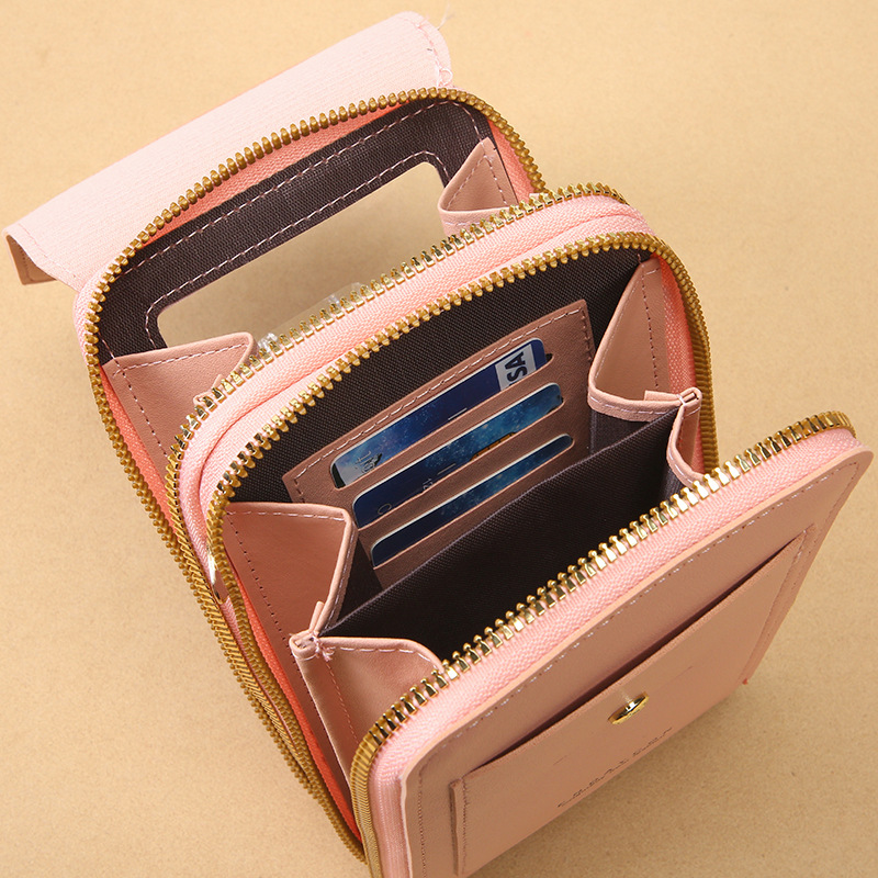 Green Touch Screen Crossbody Phone Bag for Women Small Shoulder Purse with Dual Zippers and Card Slots Compact Travel Pouch Australian Lifestyle - Image 3