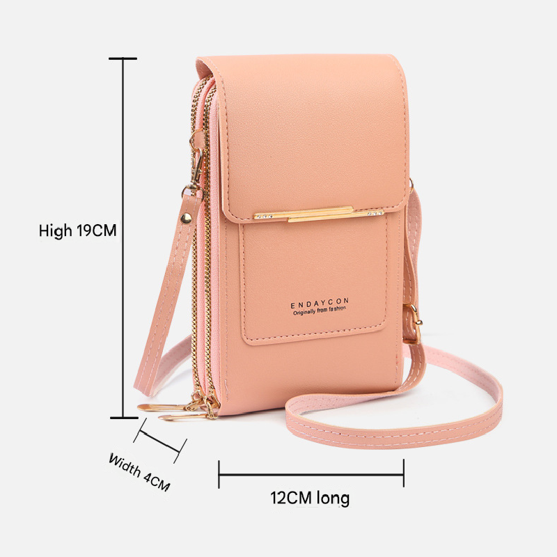 Black Touch Screen Crossbody Phone Bag for Women Small Shoulder Purse with Dual Zippers and Card Slots Compact Travel Pouch Australian Lifestyle - Image 4