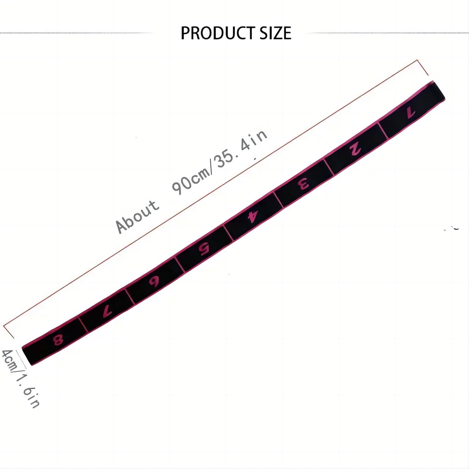 Purple 3 Pack Multi-Loop Yoga Stretching Strap with Numbered Sections 90cm Elastic Resistance Band for Dance Pilates Body Sculpting Australian Fitness Gear - Image 4