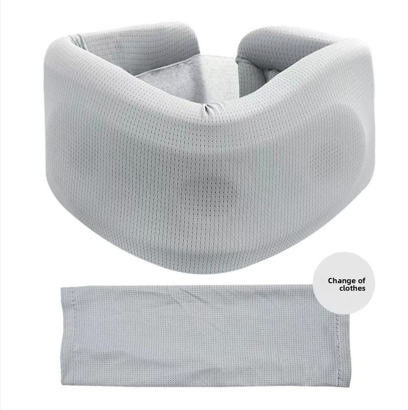 360° Neck Support Collar with Cooling Mesh Fabric – Posture Corrector for Forward Head & Neck Pain Relief, Includes Washable Cover (Free Replacement Cover Included) - Image 1