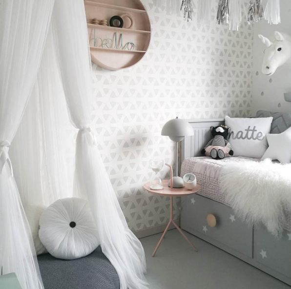 White Nordic Style 7-Layer Tulle Bed Canopy 300cm Extra Long 60cm Dome for Australian Kids Bedroom Nursery and Playroom Decor - Image 3
