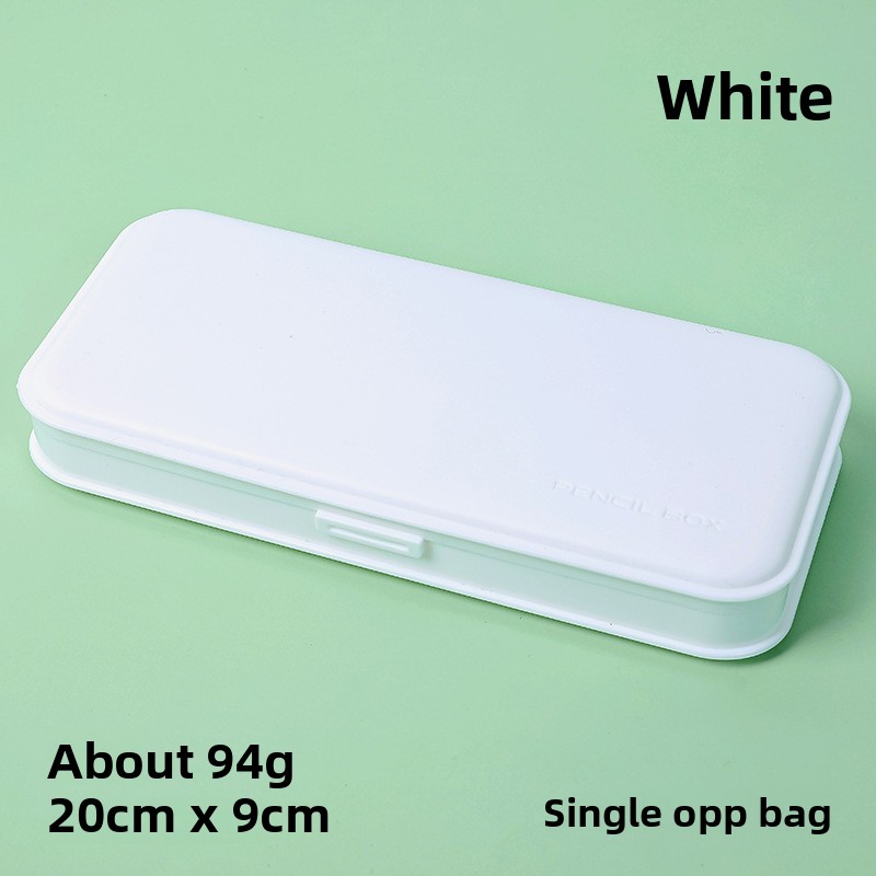 3-Pack White Macaron Color Pencil Case with Multi-Compartment Storage Waterproof PP Stationery Organizer for Australian Students School Essentials - Image 1