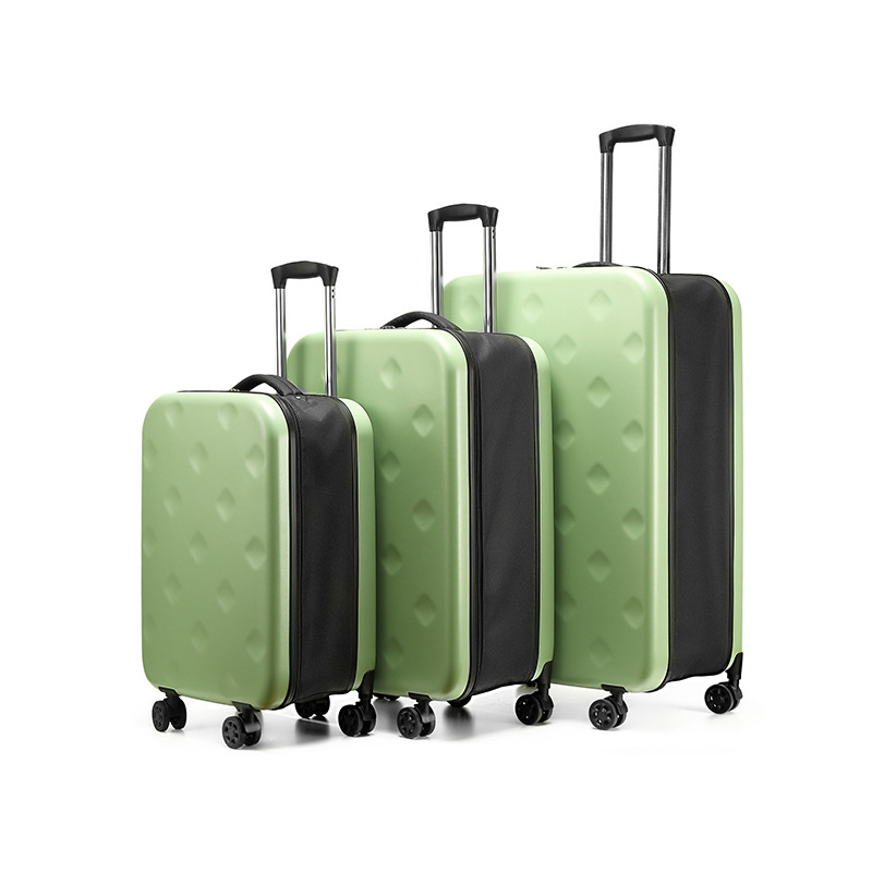 Beige 20 Inch Foldable Carry-on Suitcase with 360 Spinner Wheels and Combination Lock, Lightweight Space Saving Hard Shell Luggage for Australian Travel - Image 5