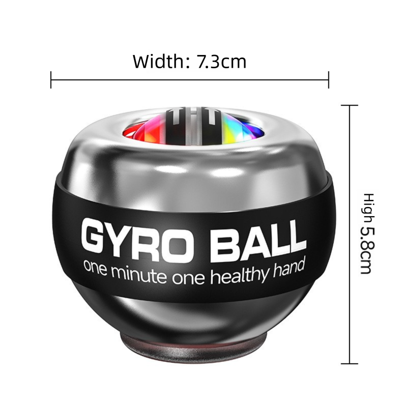 Red LED Gyro Ball Wrist Power Trainer with Digital Counter and Auto-Start Zinc Alloy Core for Grip Strength and Stress Relief in Australian Homes - Image 5