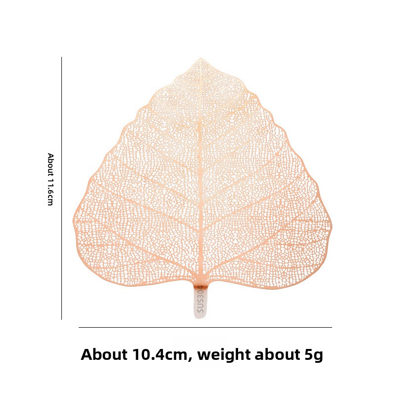 5-PCS Rose gold 304 Stainless Steel Bodhi Leaf Tea Strainer Creative Fine Mesh Tea Filter Infuser for Loose Leaf Tea Australian Home Tea Set Accessory - Image 1