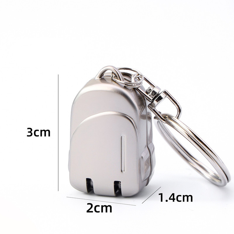 Small Backpack Style Champagne Gold Compact Folding Nail Clippers with Stainless Steel Blade and Keychain Design for Daily Use Local Standard Fit - Image 1