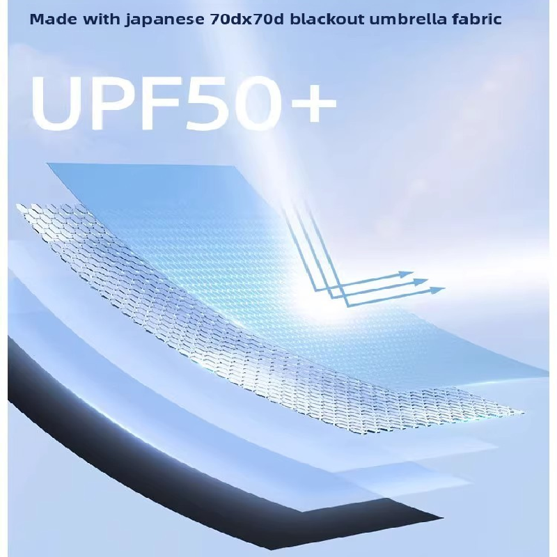 White Compact Mini Umbrella with UPF50+ UV Protection and Lightweight Design for Daily Use in Urban and Outdoor Settings Local Standard Fit - Image 4