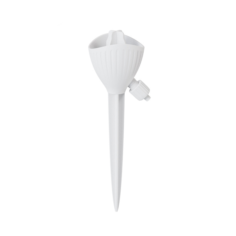 5-PCS White Automatic Plant Watering Spikes with Adjustable Flow Control Universal Fit 5 Pack for Indoor and Outdoor Potted Plants Reliable Gardening Solution for Local Homes - Image 1