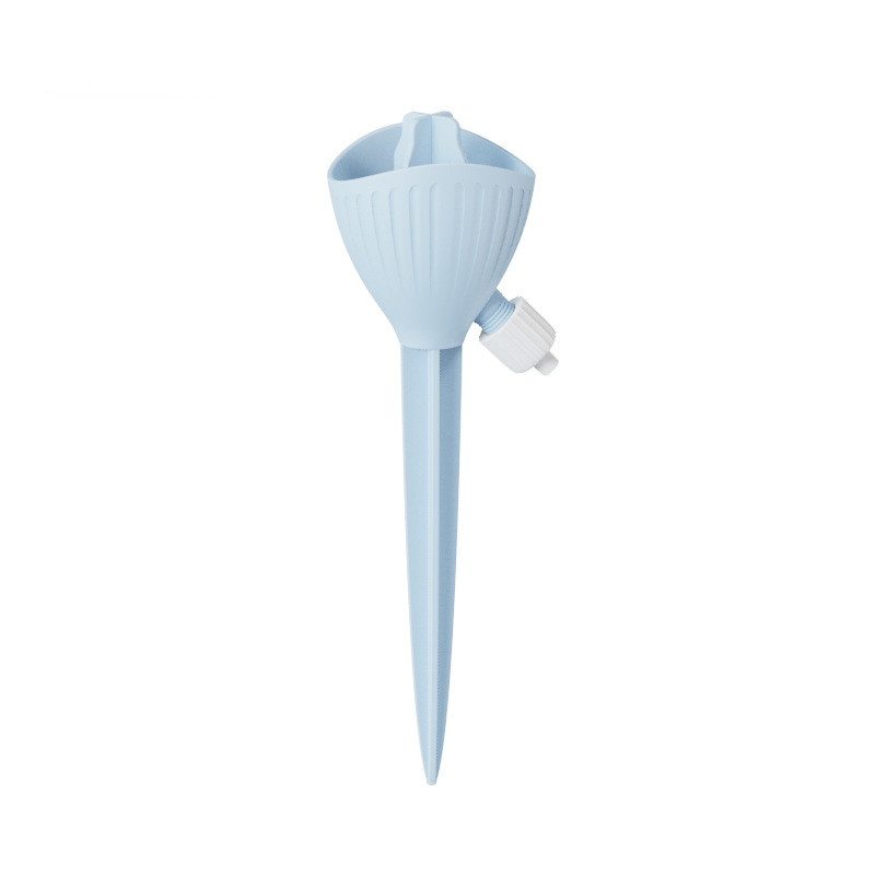 5-PCS Blue Automatic Plant Watering Spikes with Adjustable Flow Control Universal Fit 5 Pack for Indoor and Outdoor Potted Plants Reliable Gardening Solution for Local Homes - Image 1
