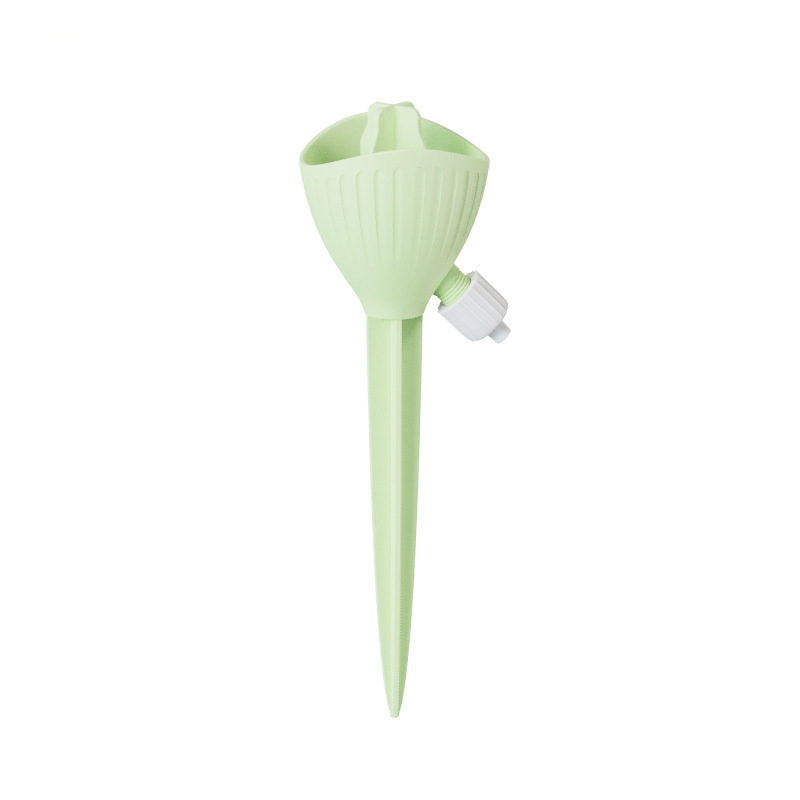 5-PCS Green Automatic Plant Watering Spikes with Adjustable Flow Control Universal Fit 5 Pack for Indoor and Outdoor Potted Plants Reliable Gardening Solution for Local Homes - Image 1