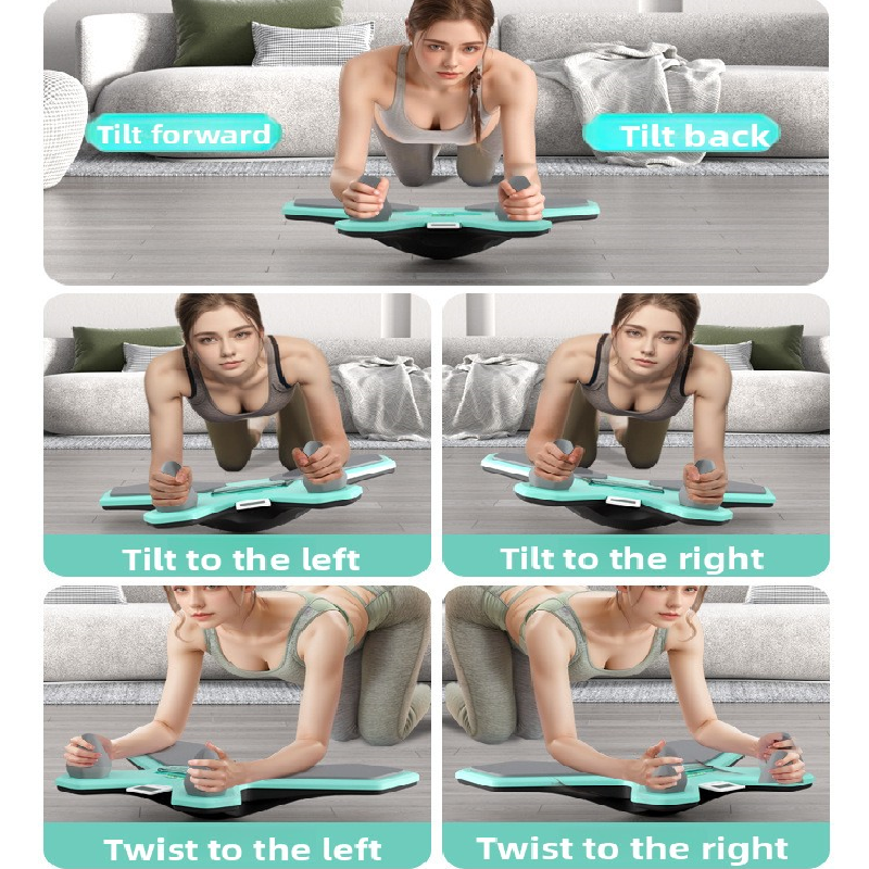Pink Multi-functional Balance Board with Timer for Core Training and Fitness Entertainment, Home Workout Equipment for Abdominal Strength and Overall Conditioning - Image 2