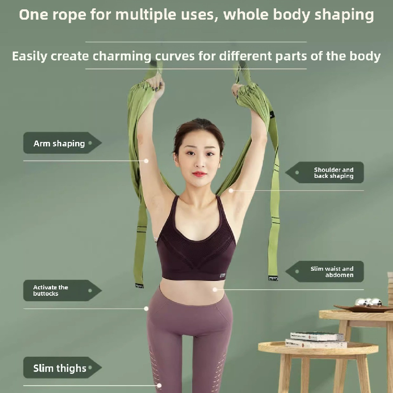 Pink Aerial Yoga Door Hanging Strap for Home Workouts Adjustable Stretch Band for Backbend Inversion and Flexibility Premium Standard Fit for Local Enthusiasts - Image 5
