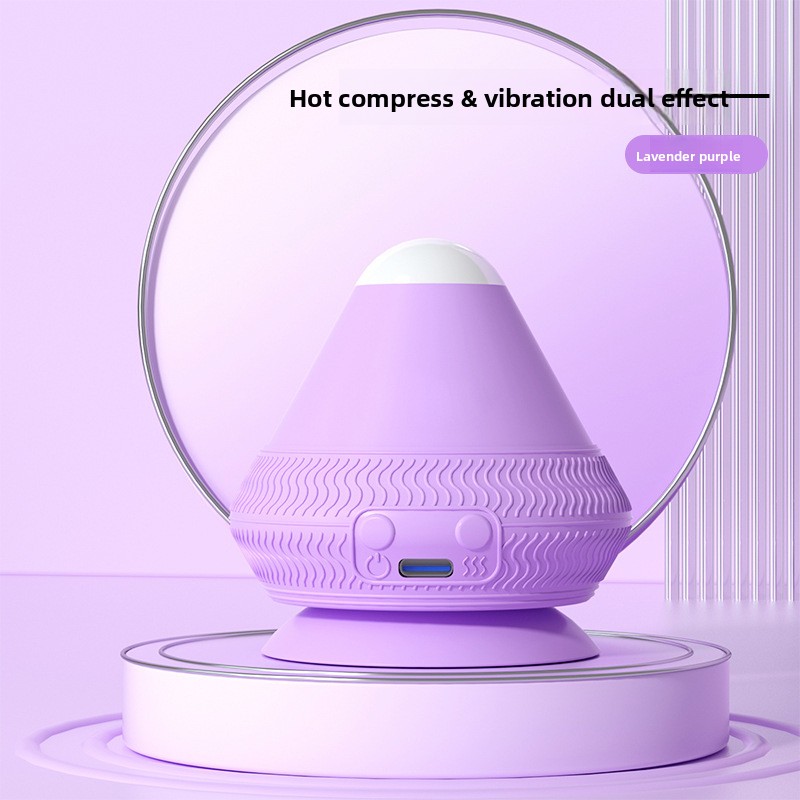 Purple Electric Suction Fascia Massage Ball with Heated Vibration Type-C Rechargeable Deep Muscle Relaxation Tool for Local Professionals and Modern Lifestyles - Image 1