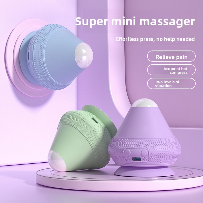 Purple Electric Suction Fascia Massage Ball with Heated Vibration Type-C Rechargeable Deep Muscle Relaxation Tool for Local Professionals and Modern Lifestyles - Image 2