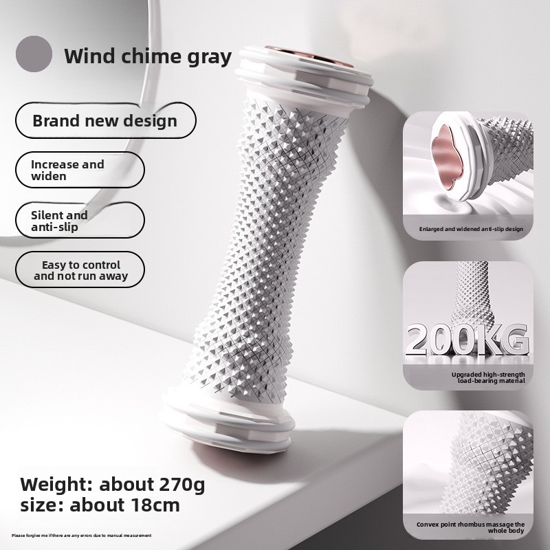 Grey Foot Massage Roller for Arch Support and Plantar Fasciitis Relief Durable Fascia Massage Tool with 500 Pressure Points for Local Home Office Wellness - Image 1