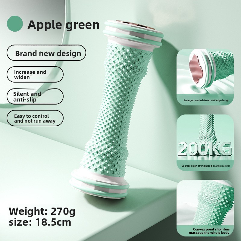Green Foot Massage Roller for Arch Support and Plantar Fasciitis Relief Durable Fascia Massage Tool with 500 Pressure Points for Local Home Office Wellness - Image 1