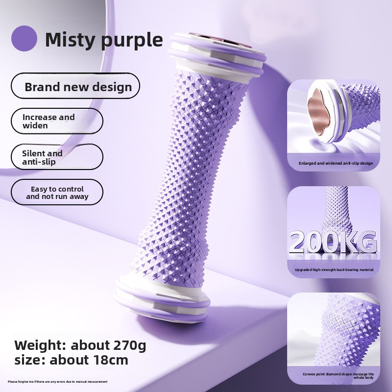 Purple Foot Massage Roller for Arch Support and Plantar Fasciitis Relief Durable Fascia Massage Tool with 500 Pressure Points for Local Home Office Wellness - Image 1
